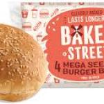 Baker Street Mega Burger Bun 4 pk 200g