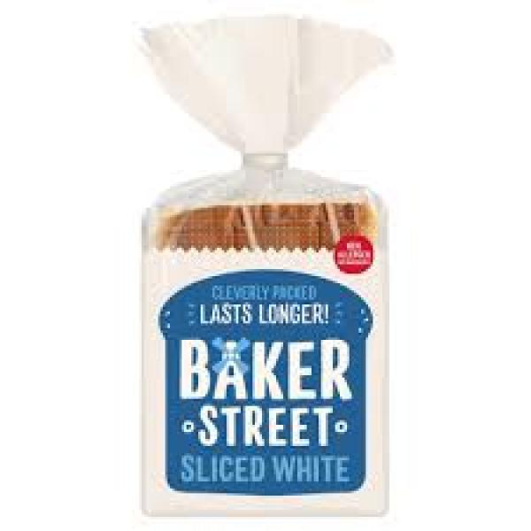 Baker Street White Sliced Pan 550g