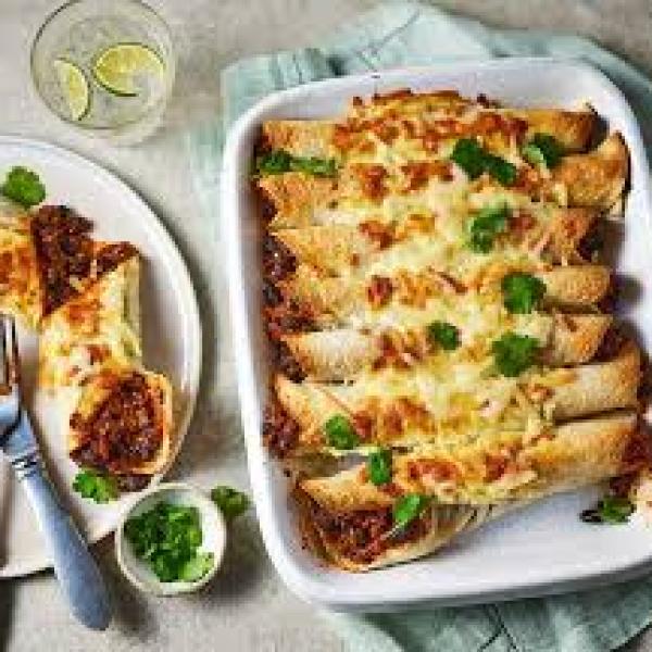 Beef or Chicken Enchiladas