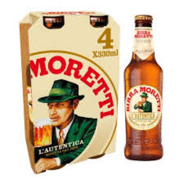 Birra Moretti 4pk 330ml btl