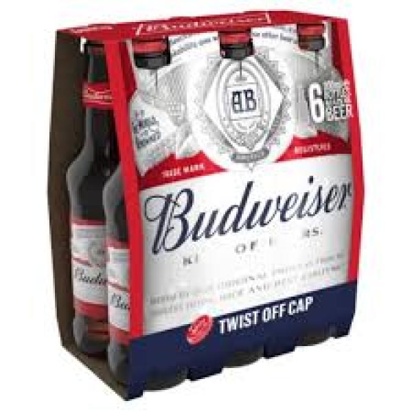Budweiser 6pk Bottles 330ml