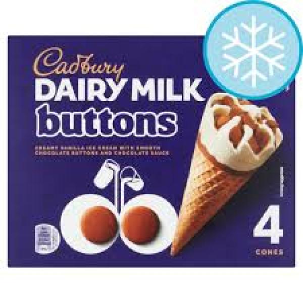 Cad Buttons Cones 100ml 4pk