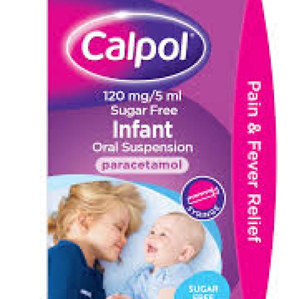 Calpol Infant 2+ sugar free Strawberry Syrup 60ml