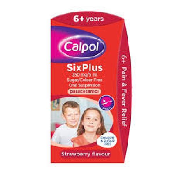 Calpol Infant 6+ sugar free Strawberry Syrup 60ml