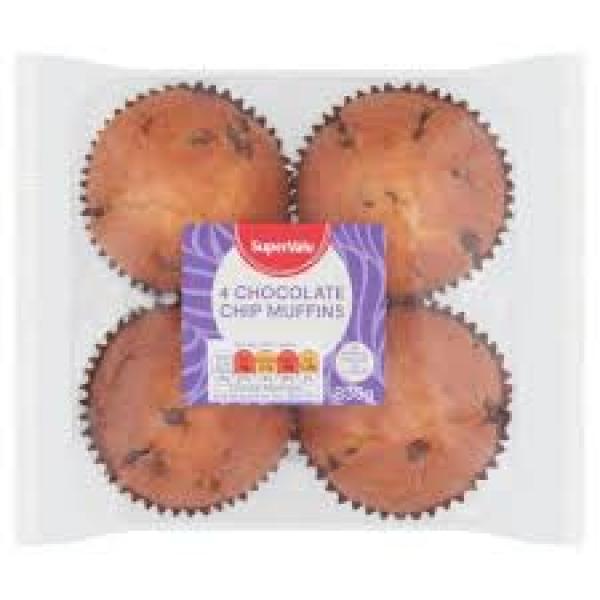 Comerford 4 Choc Chip Muffins