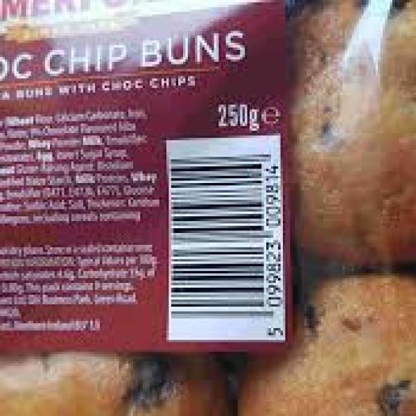 Comerford 9 Choc Chip Buns 250g