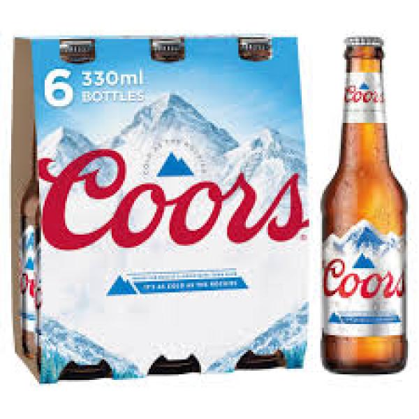 Coors Light Bottle 6pk 330ml