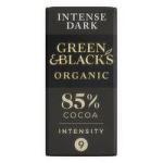 Green and Black Organic Dark 85% 90g