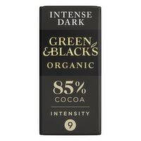 Green and Black Organic Dark 85% 90g