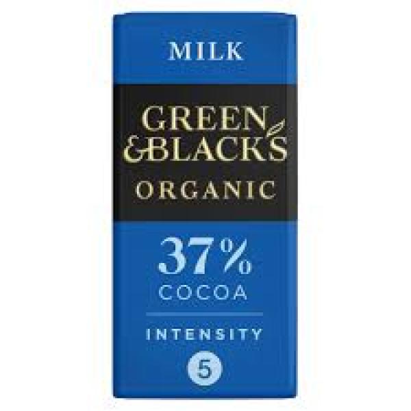 Green and Black Organic Milk 37% 90g