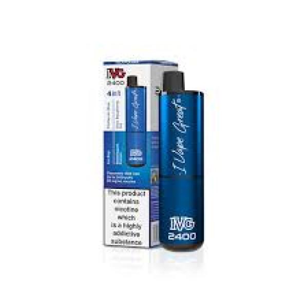 IVG 2400 Pro Blue Blue Raspberry Ice Blueberry Fusion Ice Blue