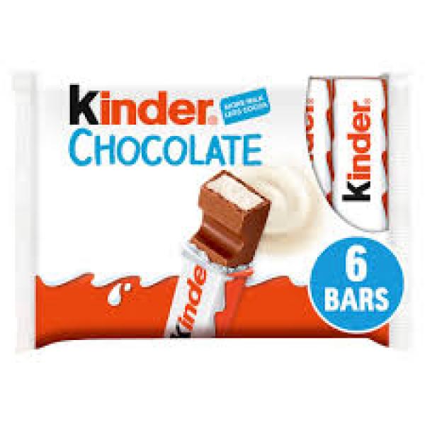 Kinder Chocolate Snack bar x6 126g