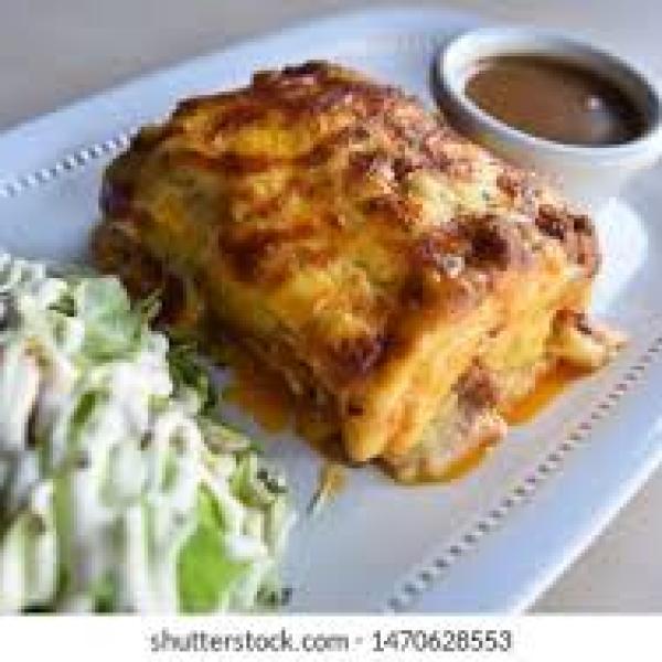 Lasagna with Coleslaw