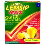 Lemsip MAX Cold and Flu Hot Lemon 500mg