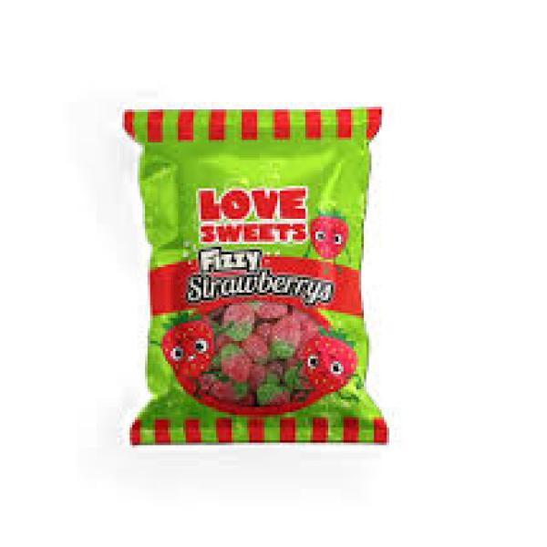 Love Sweets Fizzy Strawberrys 95g