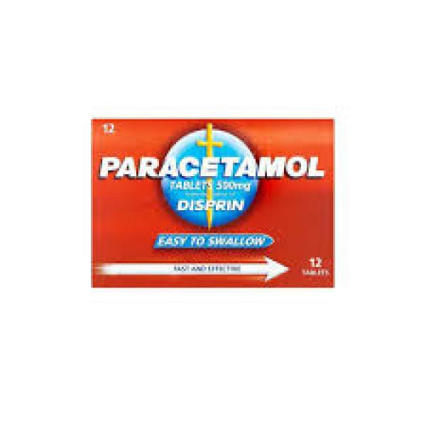 Paracetamol Dispirin Tablets 12pk