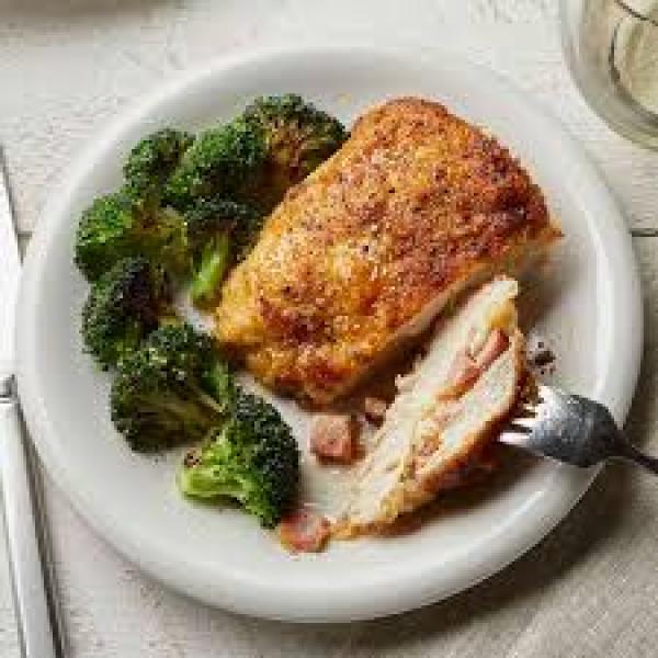 Roast Stuffed Chicken and Ham