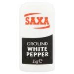 Saxa Pepper White Ground 25g