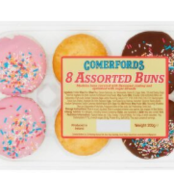 Comerford Iced Buns 8pk