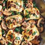 Spinach, Ricotta & Wild Mushroom Ravioli