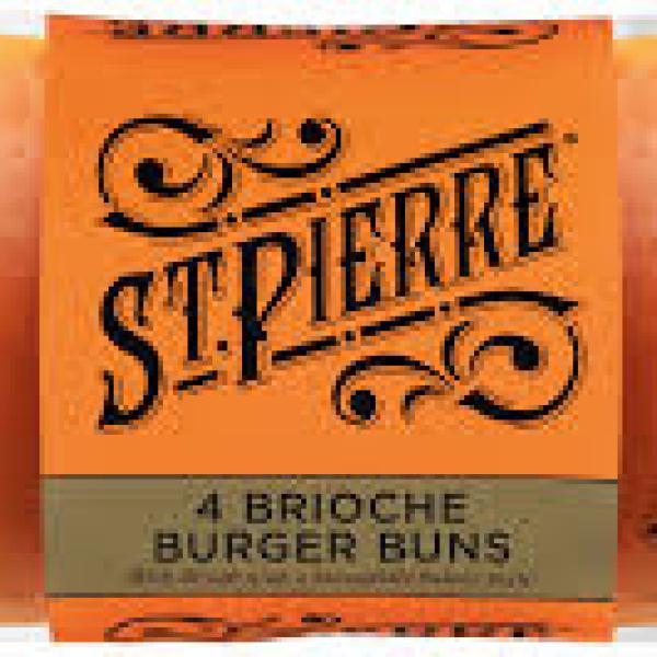 St.Pierre Brioche Burger Buns 4pk 250g