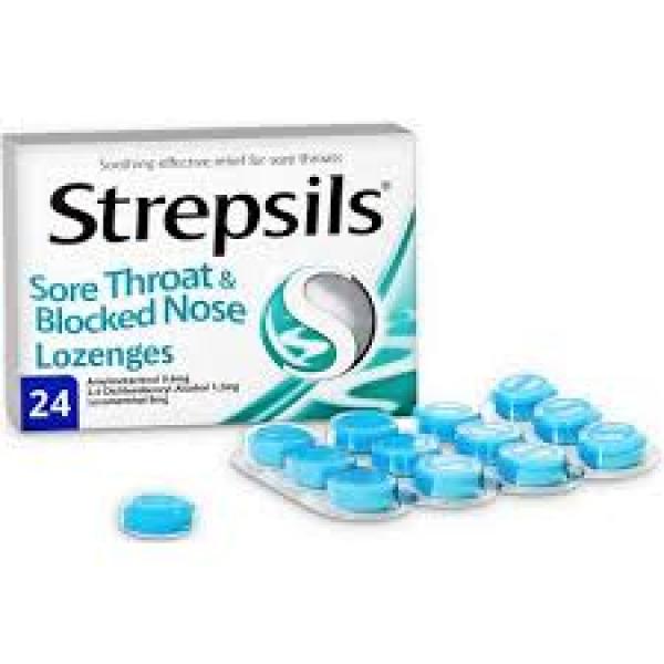 Strepsils Sore Throat Blocked Nose 24pk