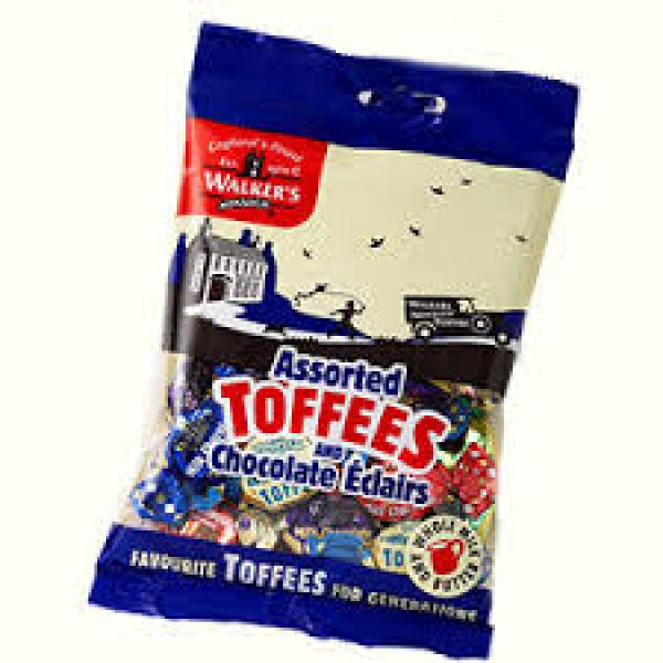 Walkers Assorted Toffees Chocolate Eclairs 150g