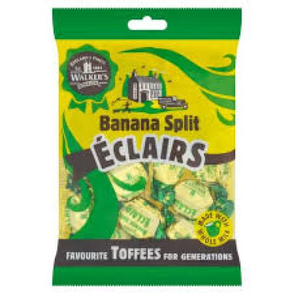 Walkers Creamy Banana Split Eclairs 150g