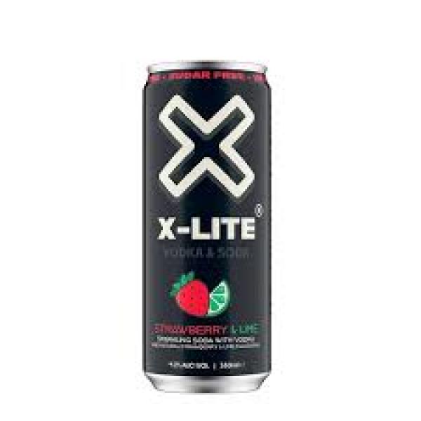 X-Lite Strawberry and Lime Vodka 330ml